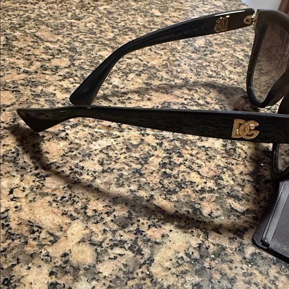 Dolce & Gabbana Black and Gold Sunglasses - Picture 9 of 9